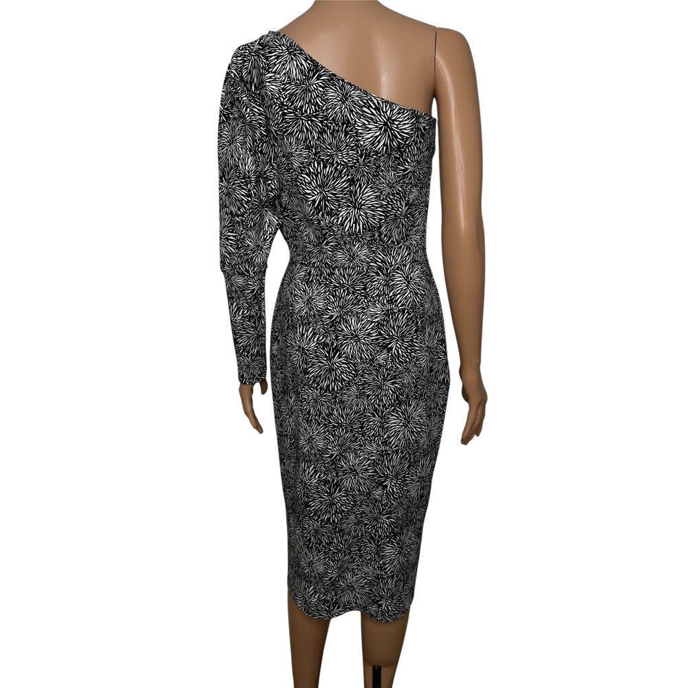 Chiara Boni La Petite Robe Hettie one shoulder bodycon dress Dalia Print sz 42 6 - Picture 5 of 10